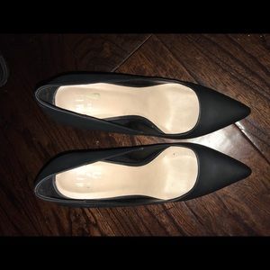 matte black heels